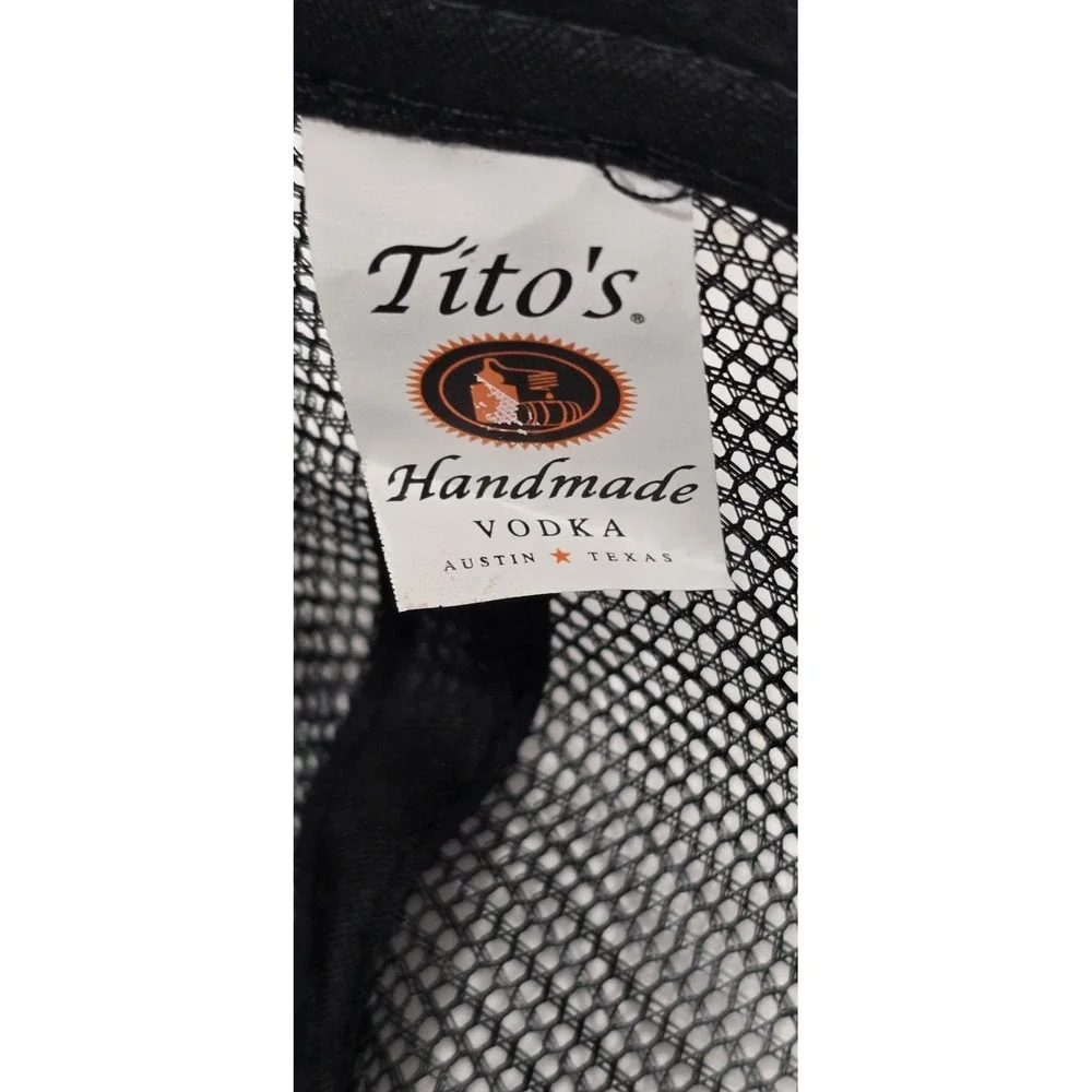 Titos Handmade Vodka Cap‎ Hat Adult Mens Adjustable Snapback Austin Texas Black